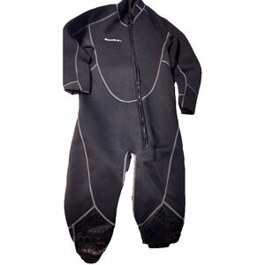 SeaSkin Womens Neoprene Full Body Wetsuit Size M Black Long Sleeve Zipper